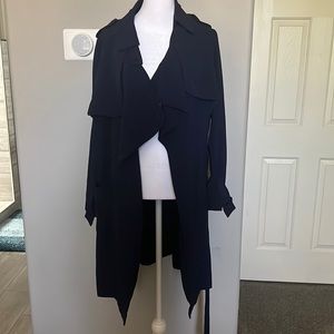 Navy Blue Trench Coat
